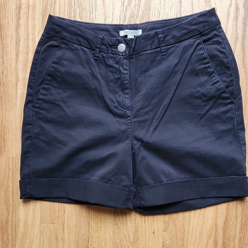 BARBOUR Chino Shorts, Navy, Size 4